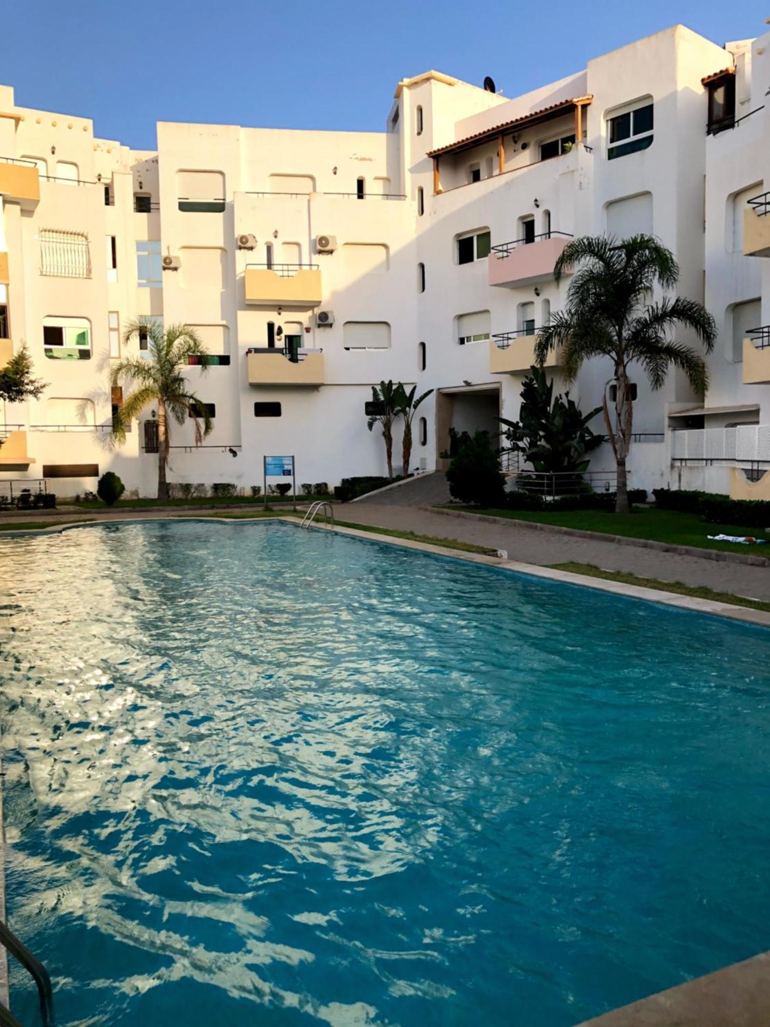 Fantastique Appartement Avec Piscine Sur La Plage M2 Tangier Bagian luar foto